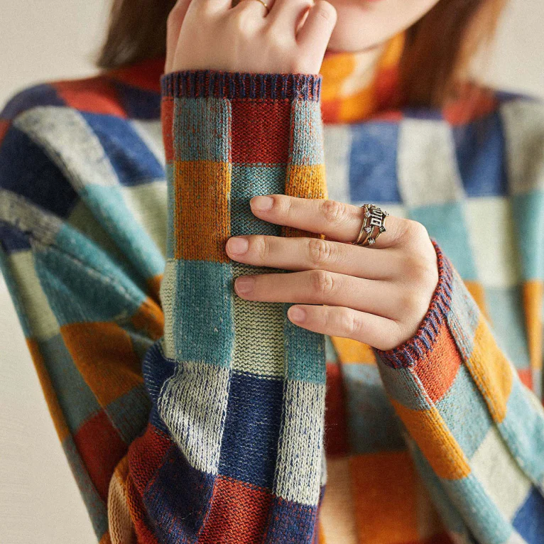 Alma | Maglione in 100% Cashmere con Collo Alto
