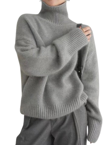 Blanca | Maglione in Cashmere con Collo Alto
