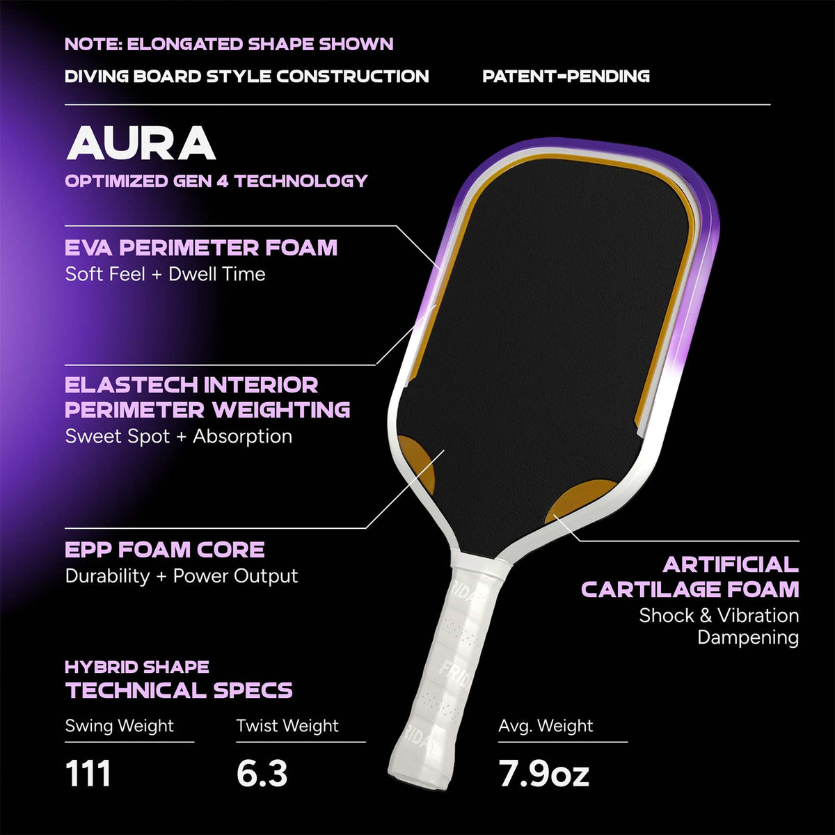 Friday Aura Paddle | Gen 4 (16mm)