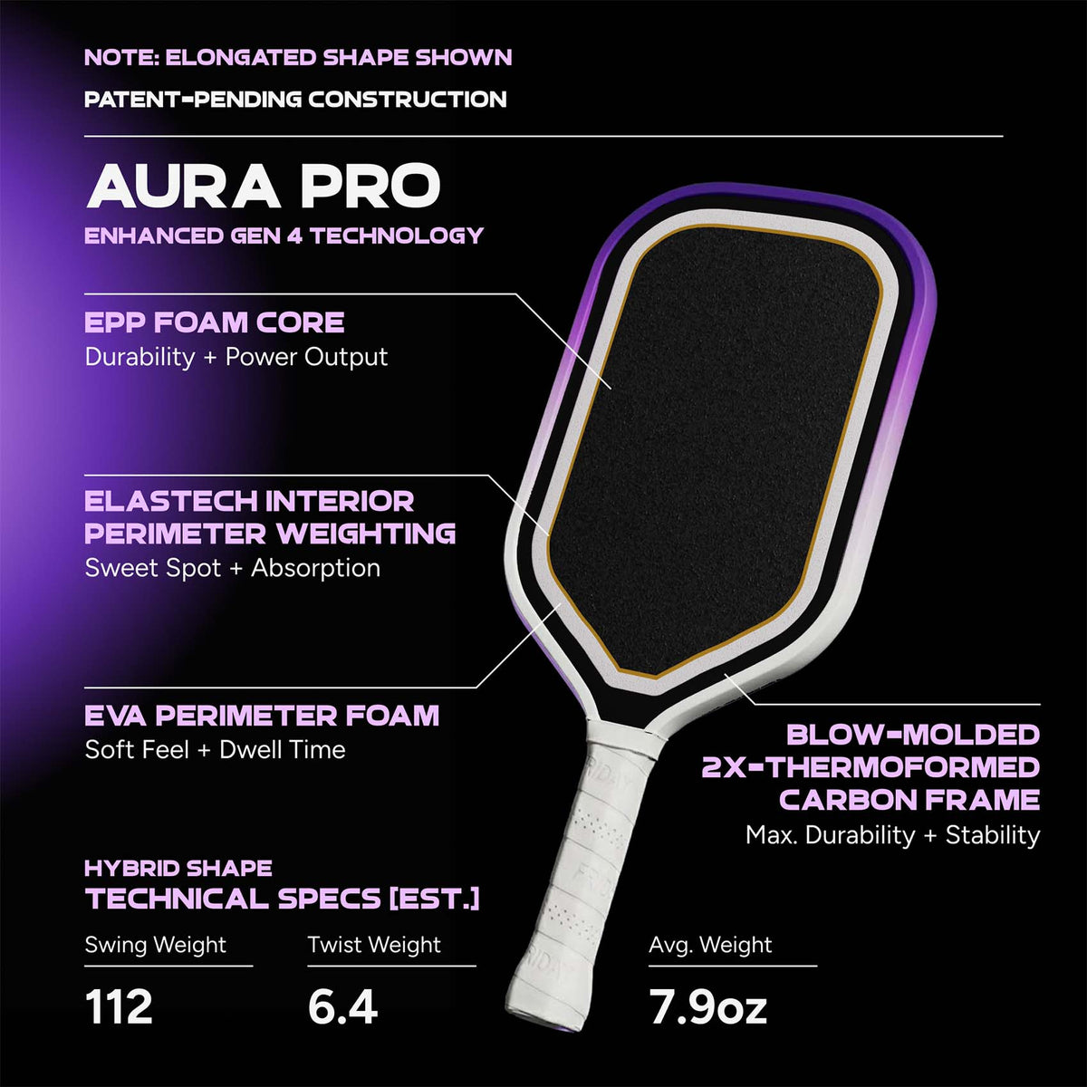 Friday Aura Pro Paddle | Gen 4 (16mm)