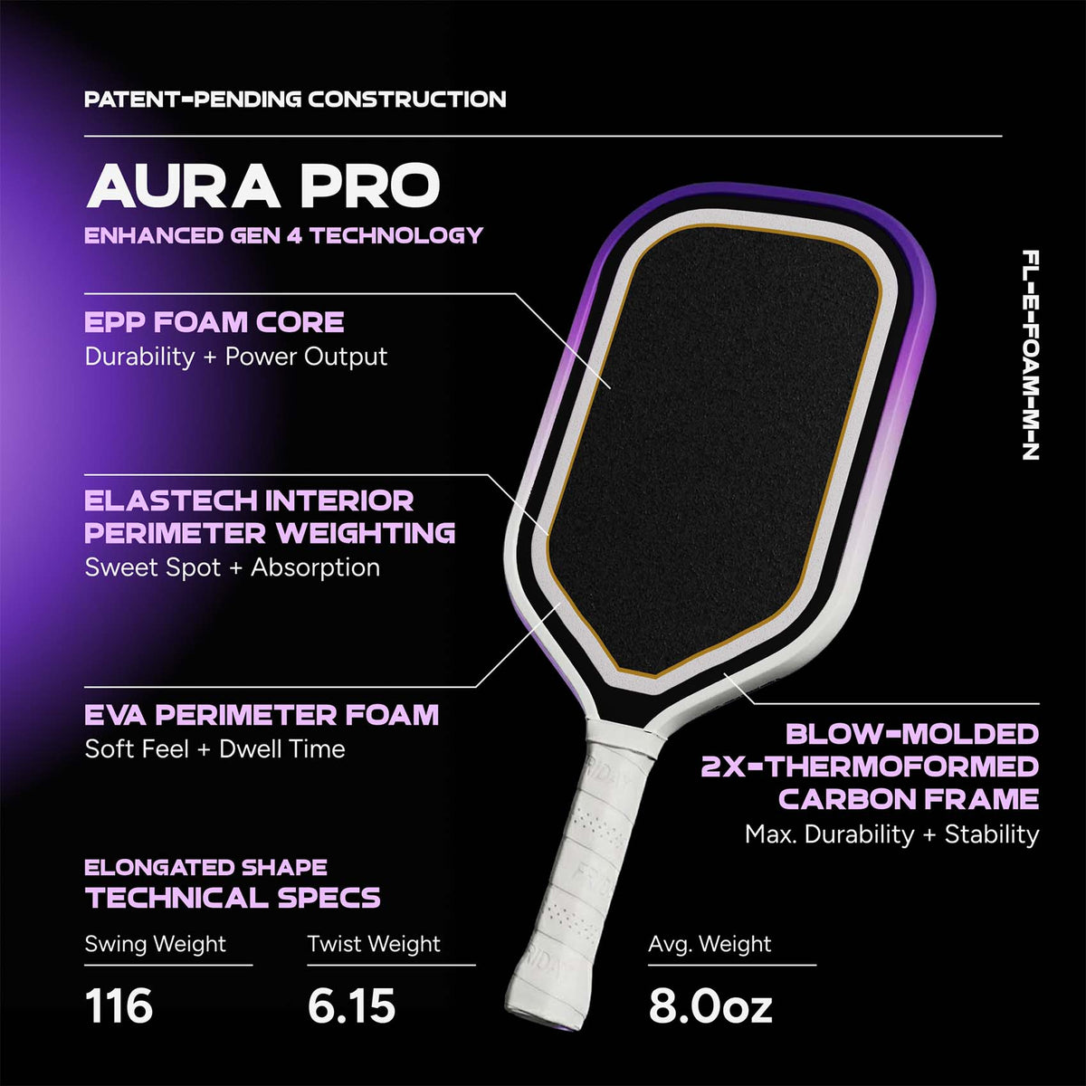 Friday Aura Pro Paddle | Gen 4 (16mm)