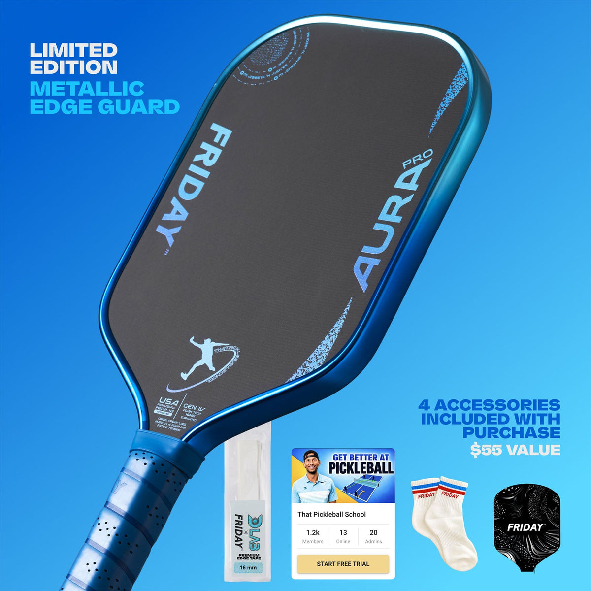 Friday Aura Pro Paddle | Gen 4 (16mm)