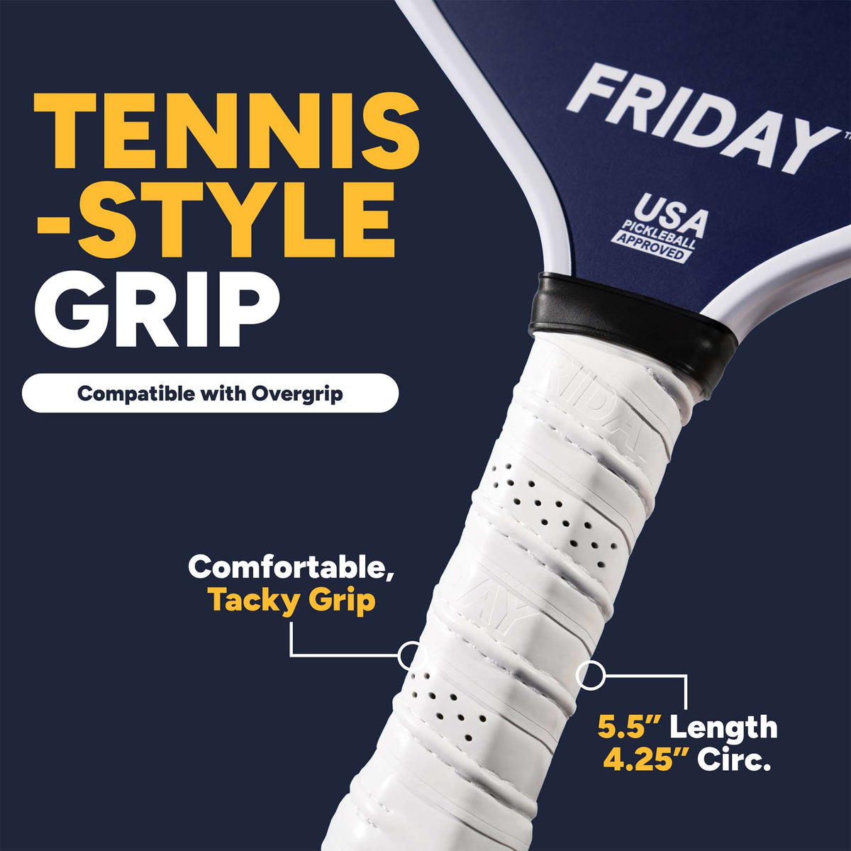Friday Pickleball Paddle | Carbon Fiber (16mm)