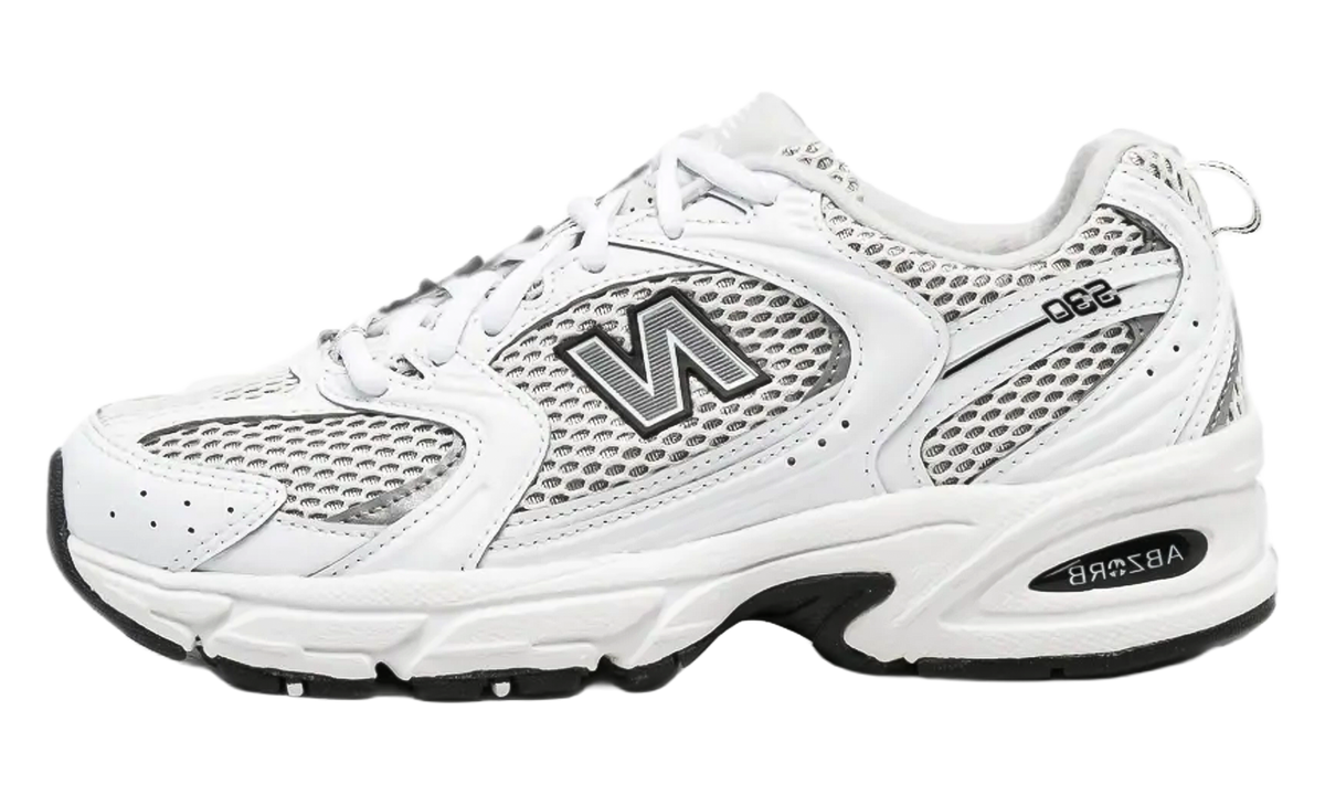 530 "White Silver Metallic Black Sole" U530KLB