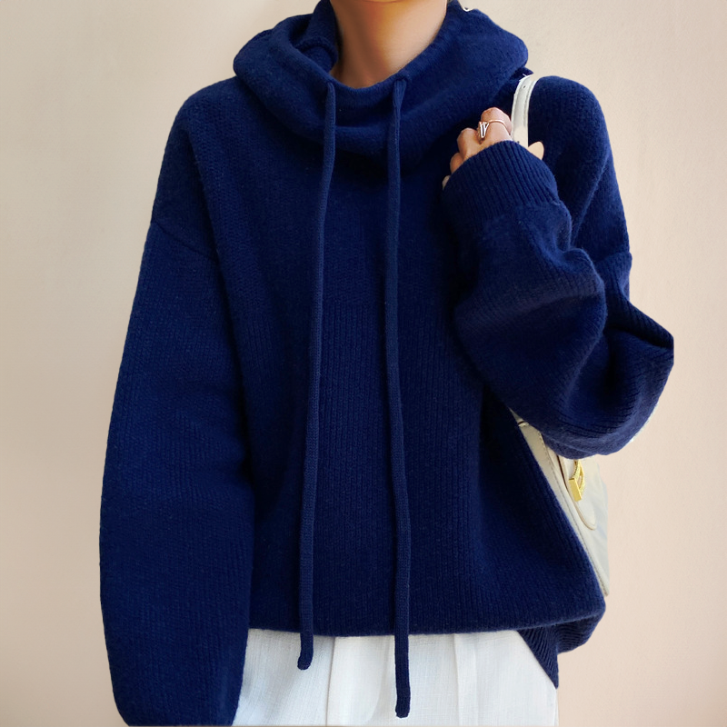 Carla | Maglione in lana merino con collo alto