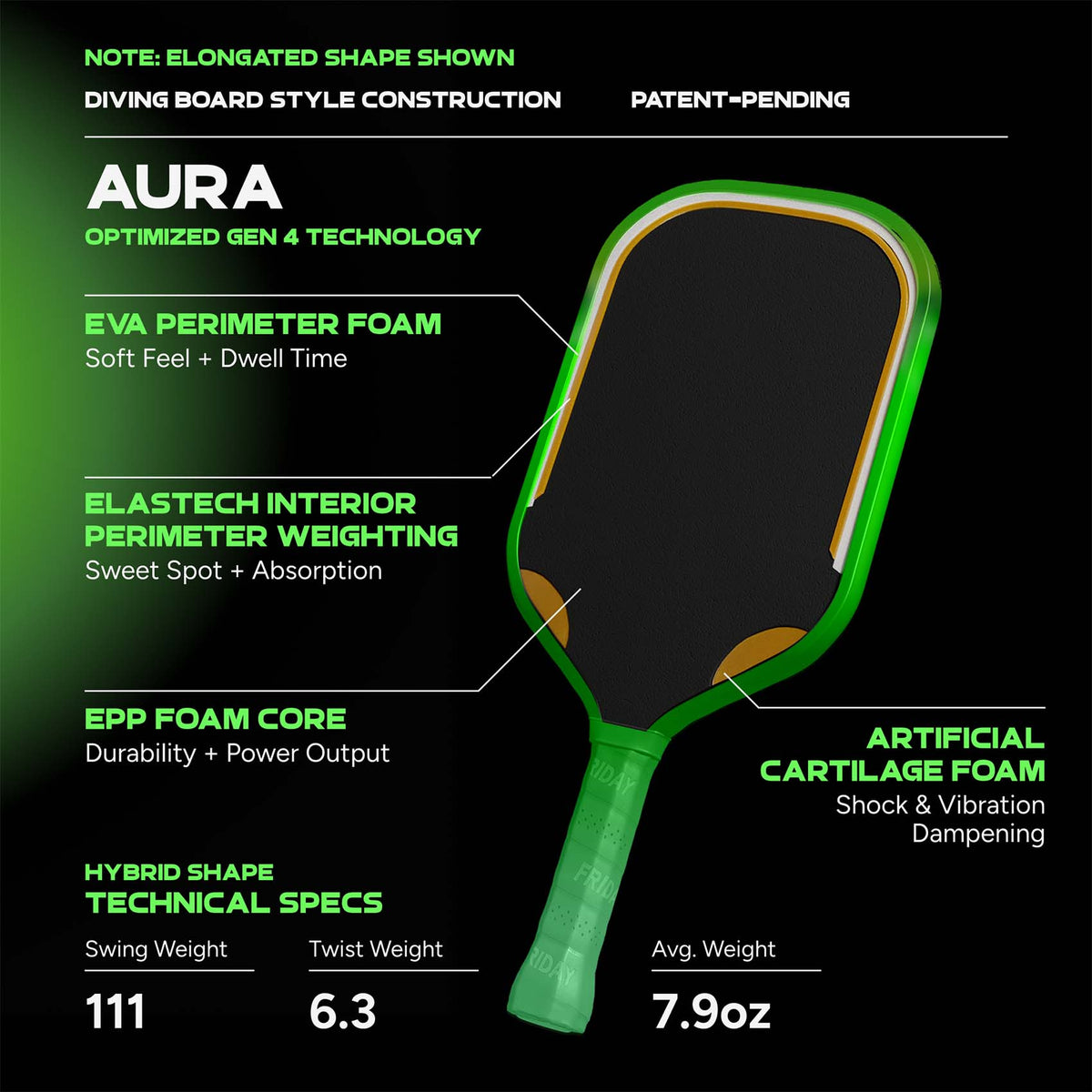 Friday Aura Paddle | Gen 4 (16mm)