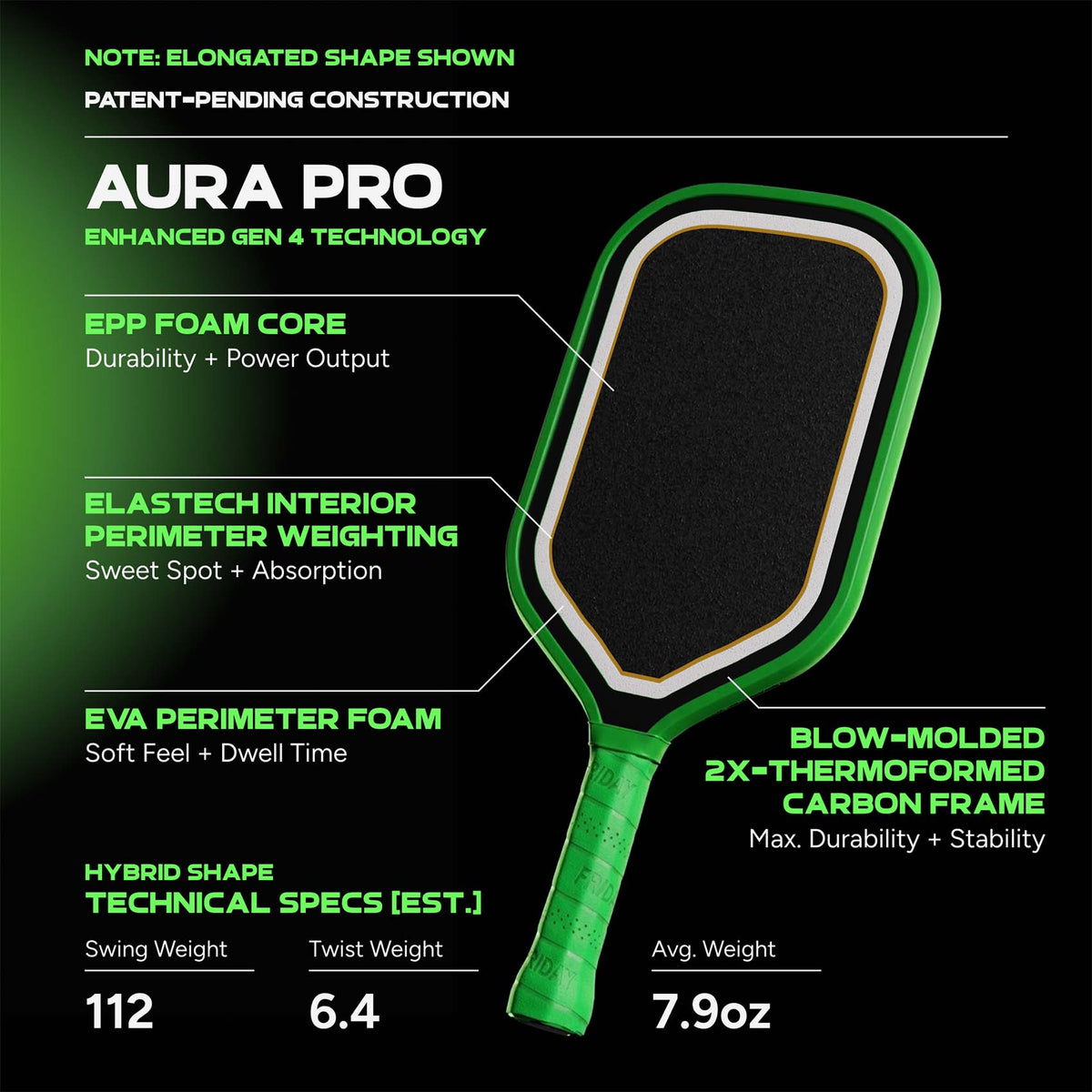 Friday Aura Pro Paddle | Gen 4 (16mm)