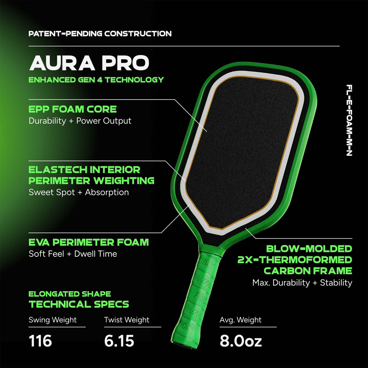 Friday Aura Pro Paddle | Gen 4 (16mm)