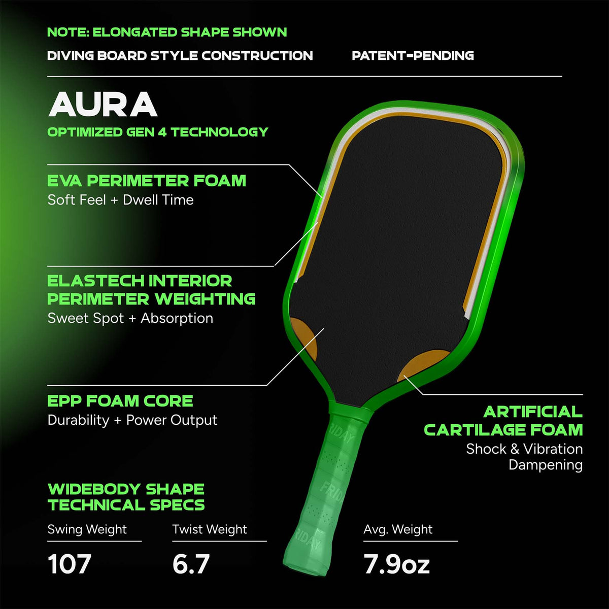 Friday Aura Paddle | Gen 4 (16mm)